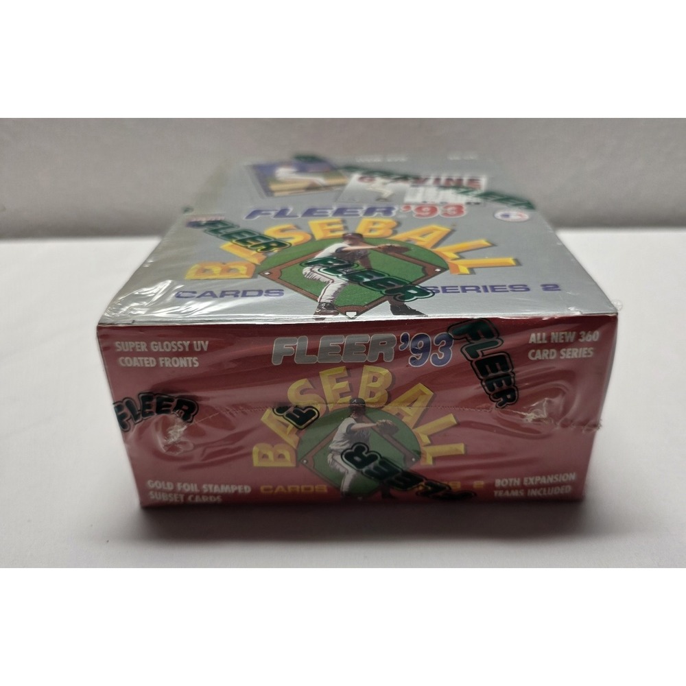 1993 Fleer Baseball Series 2 Factory Sealed Box 36CT Wax Pack - Picture 3 of 3